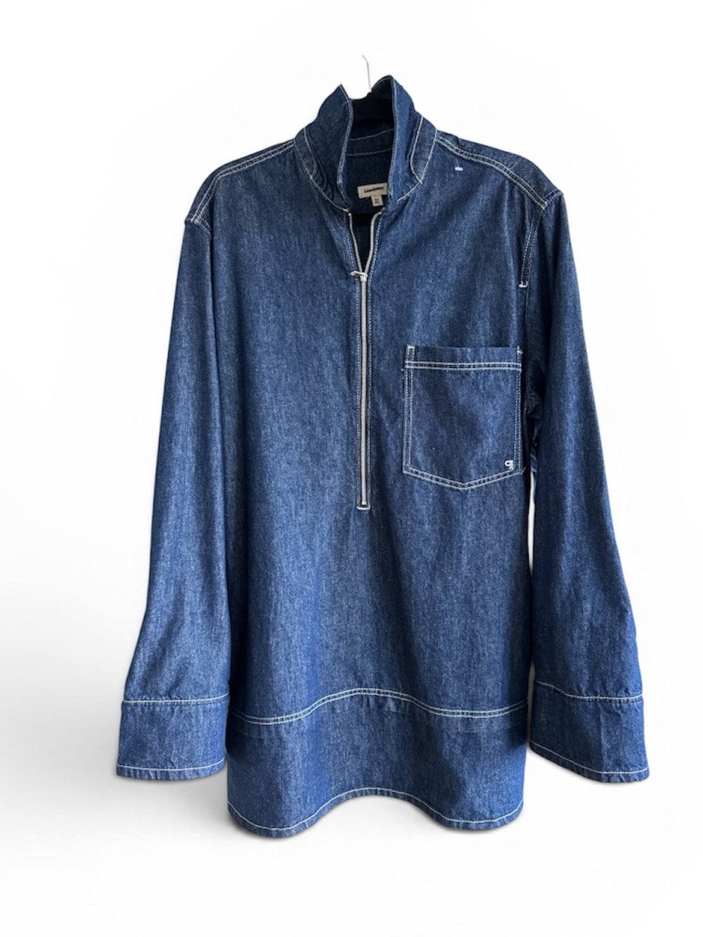 Pilcro Blue Denim Jeans shirt dress - Classic Indigo